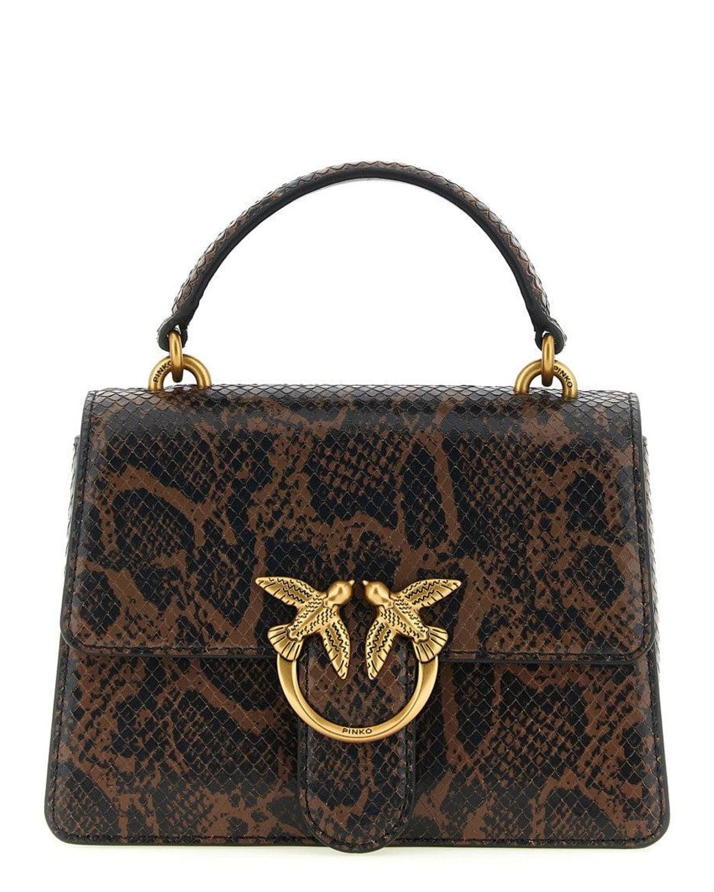 Pinko Black Dark Love One Mini Satchel