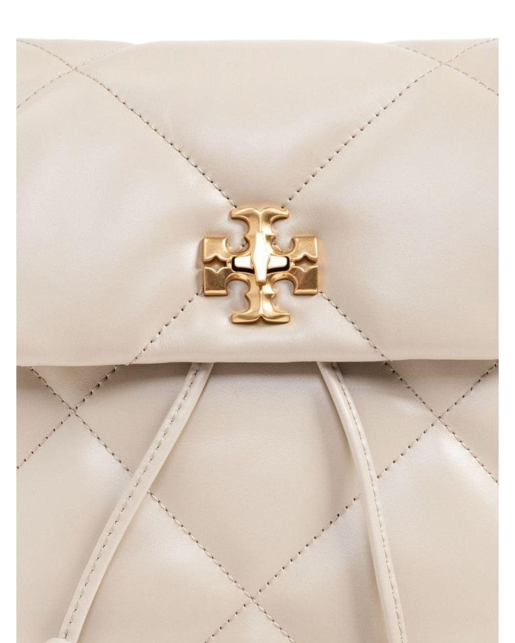 Tory Burch Natural Kira Diamond Mini Backpack