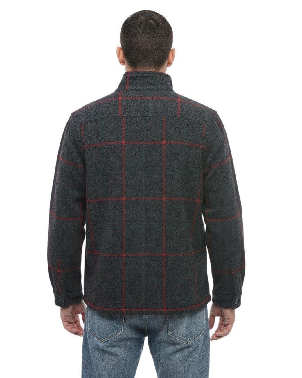 Woolrich Gray Regular Check Overshirt for men