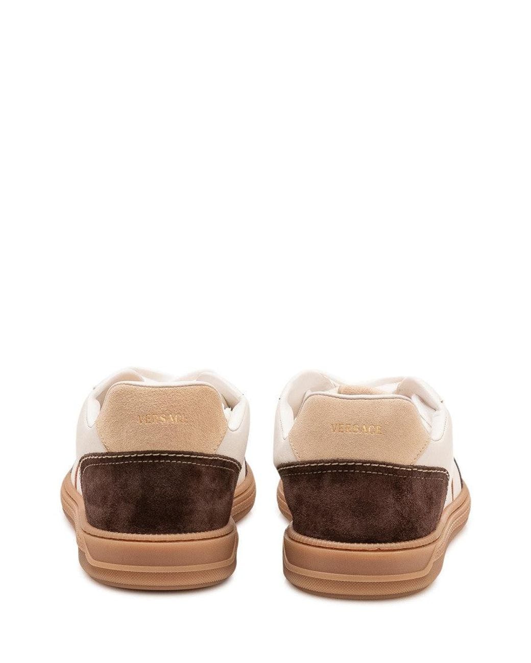 Versace Natural Color-Block Sneakers for men