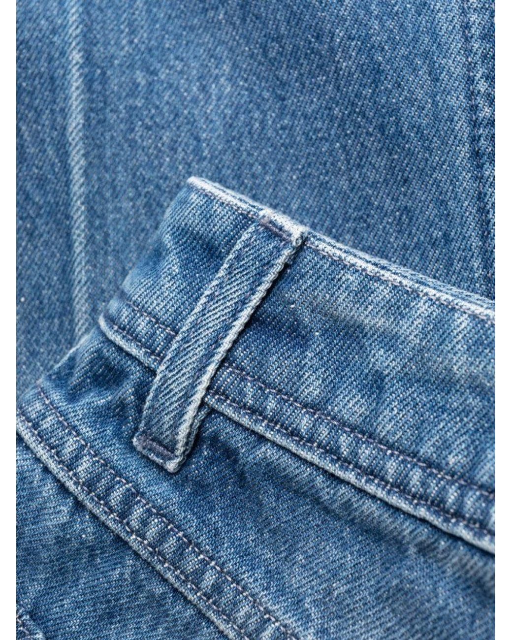 Versace Blue Light Straight Leg Denim Jeans