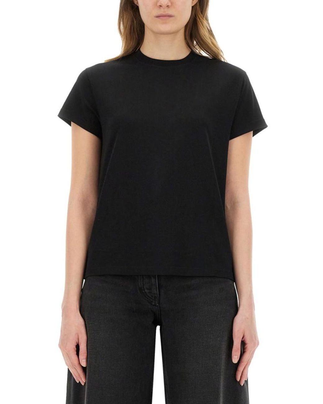 Studio Nicholson Black Solid Crew Neck T-Shirt