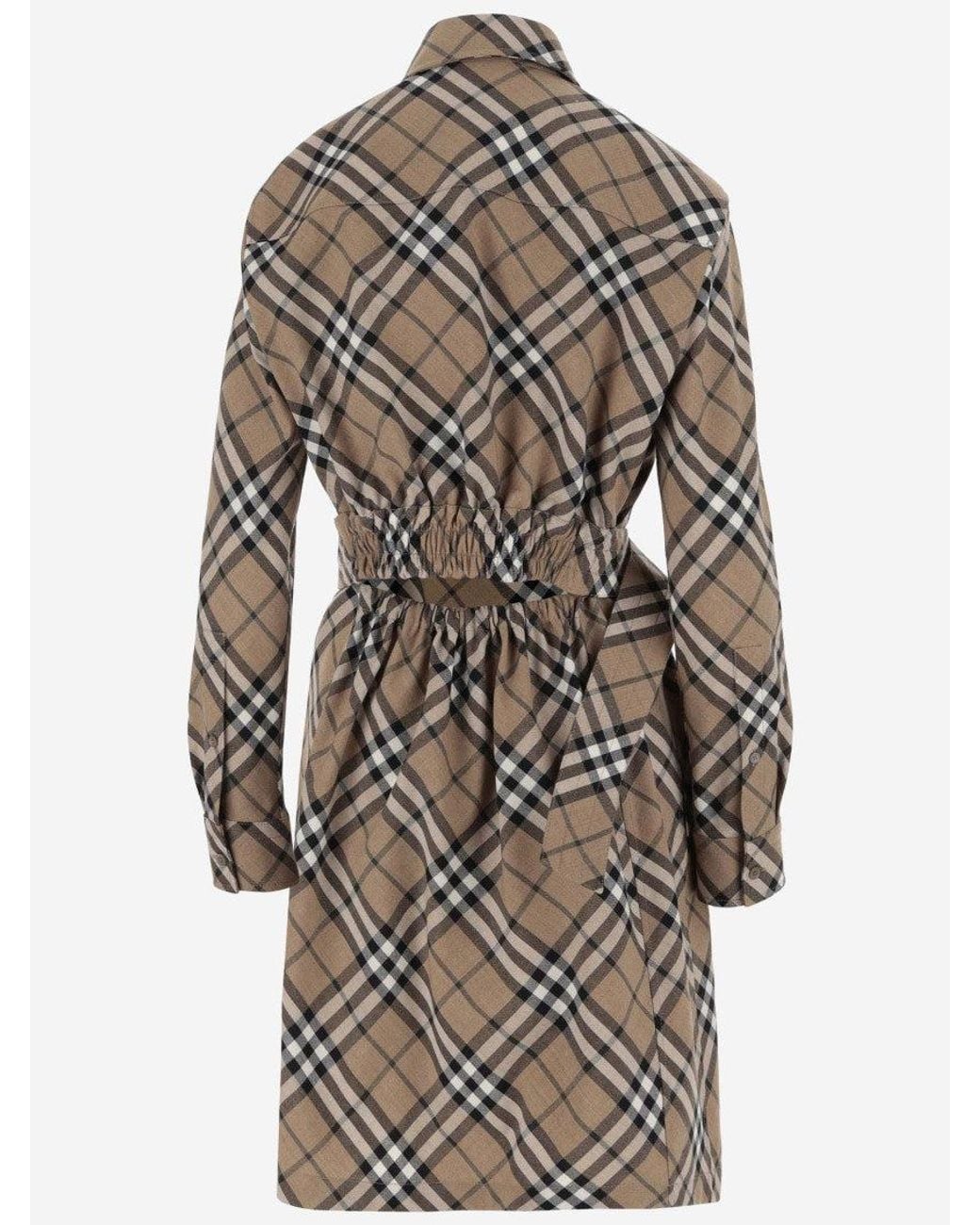 Burberry Multicolor Pattern Check Dress