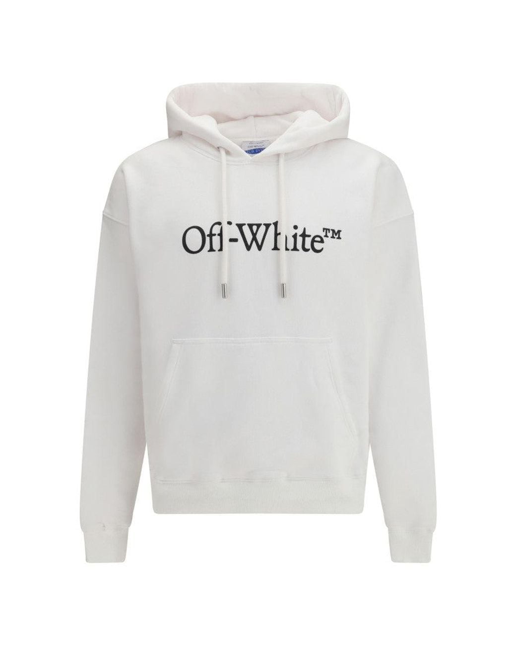 Off-White c/o Virgil Abloh White Relaxed Logo Hoodie for men