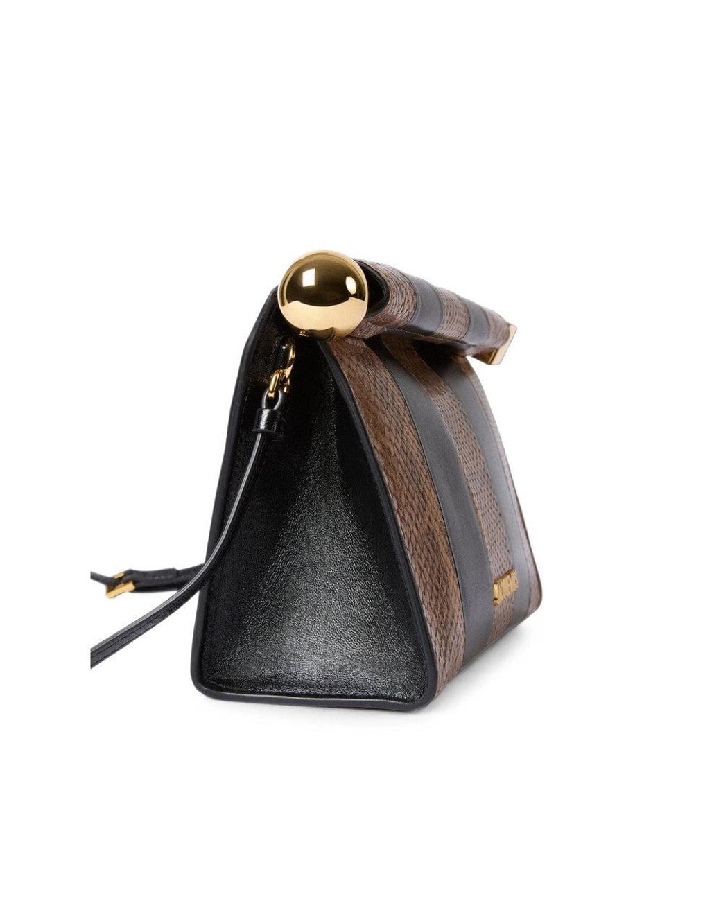 Jacquemus Black The Rond Carre Clutch