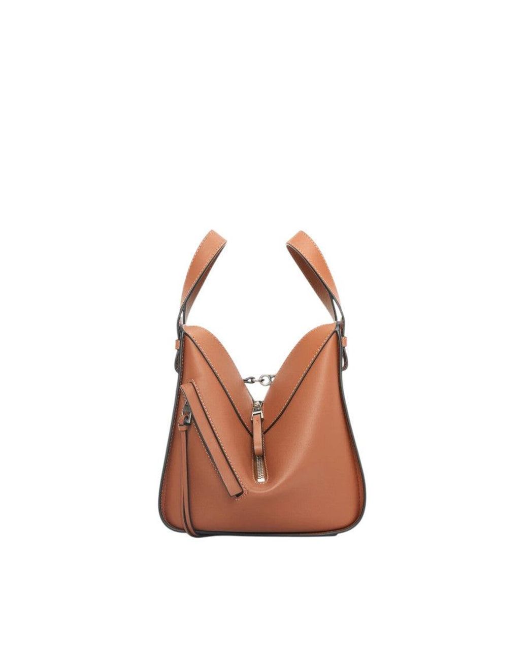 Loewe Brown Compact Hammock Mini Satchel