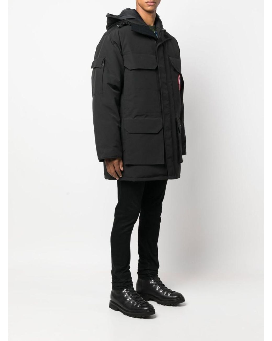 Canada goose jacket black patch best sale