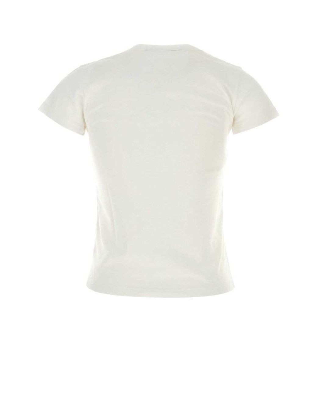 Valentino White Graphic Crew Neck T-Shirt
