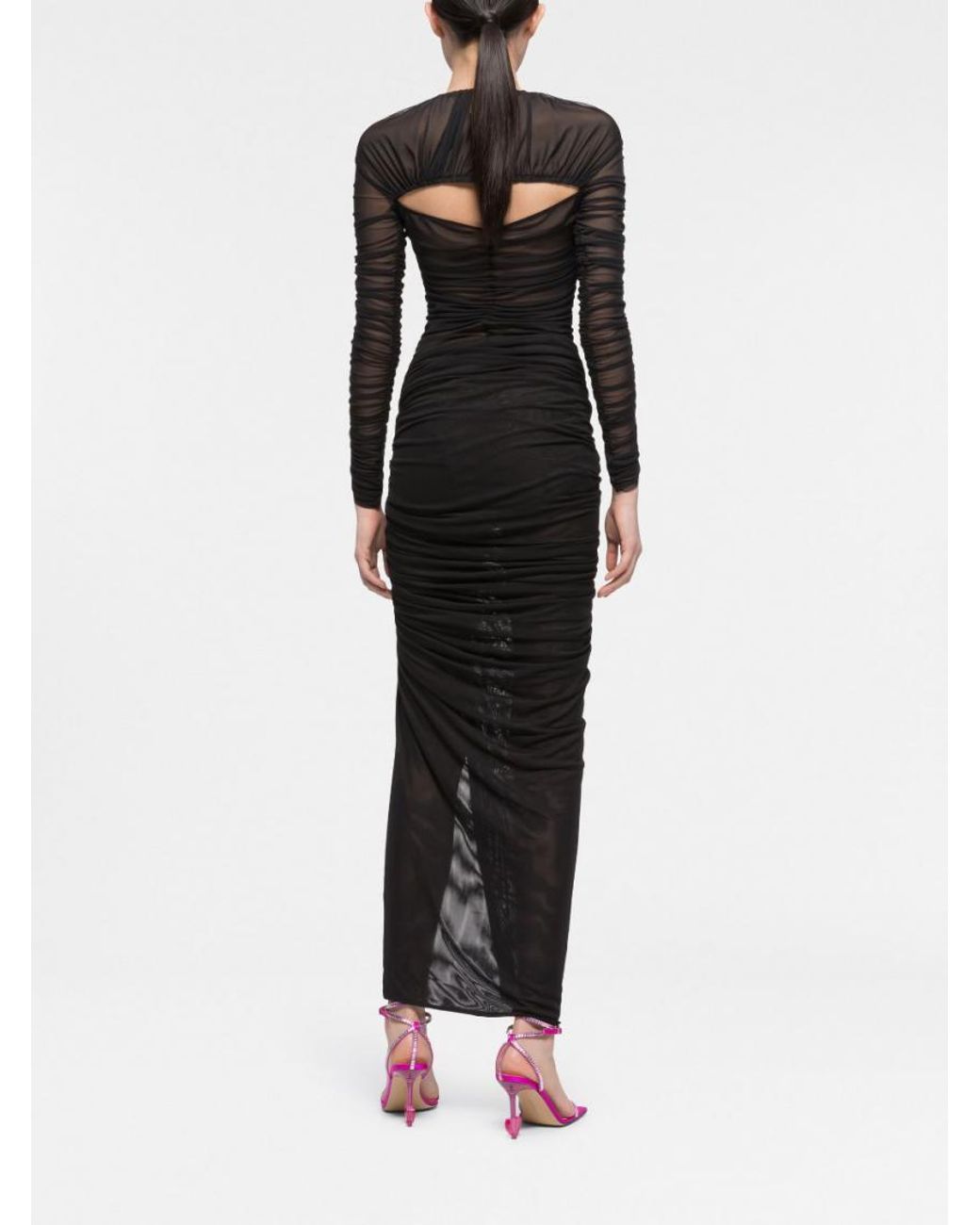 AZ FACTORY Black Side Slit Long Skirt