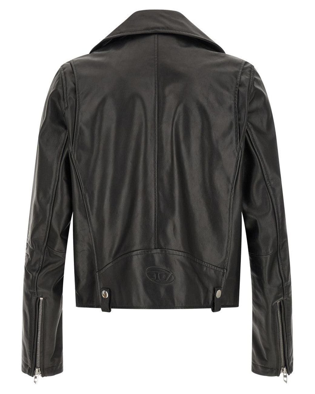 DIESEL Black Notched Lapel Jacket for men