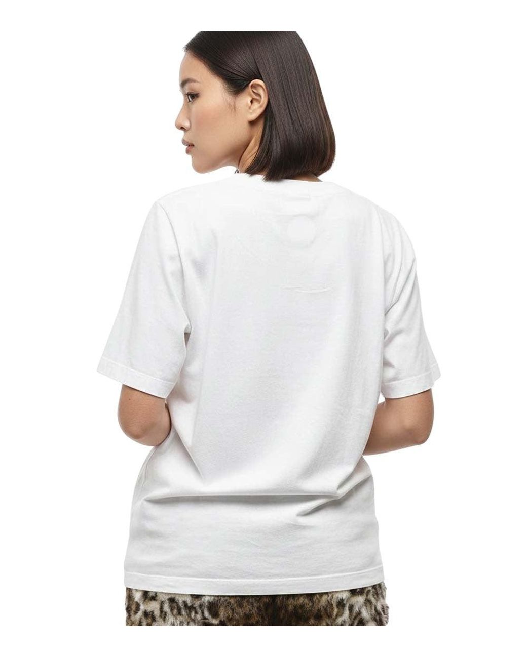 DSquared² White Graphic Crew Neck T-Shirt