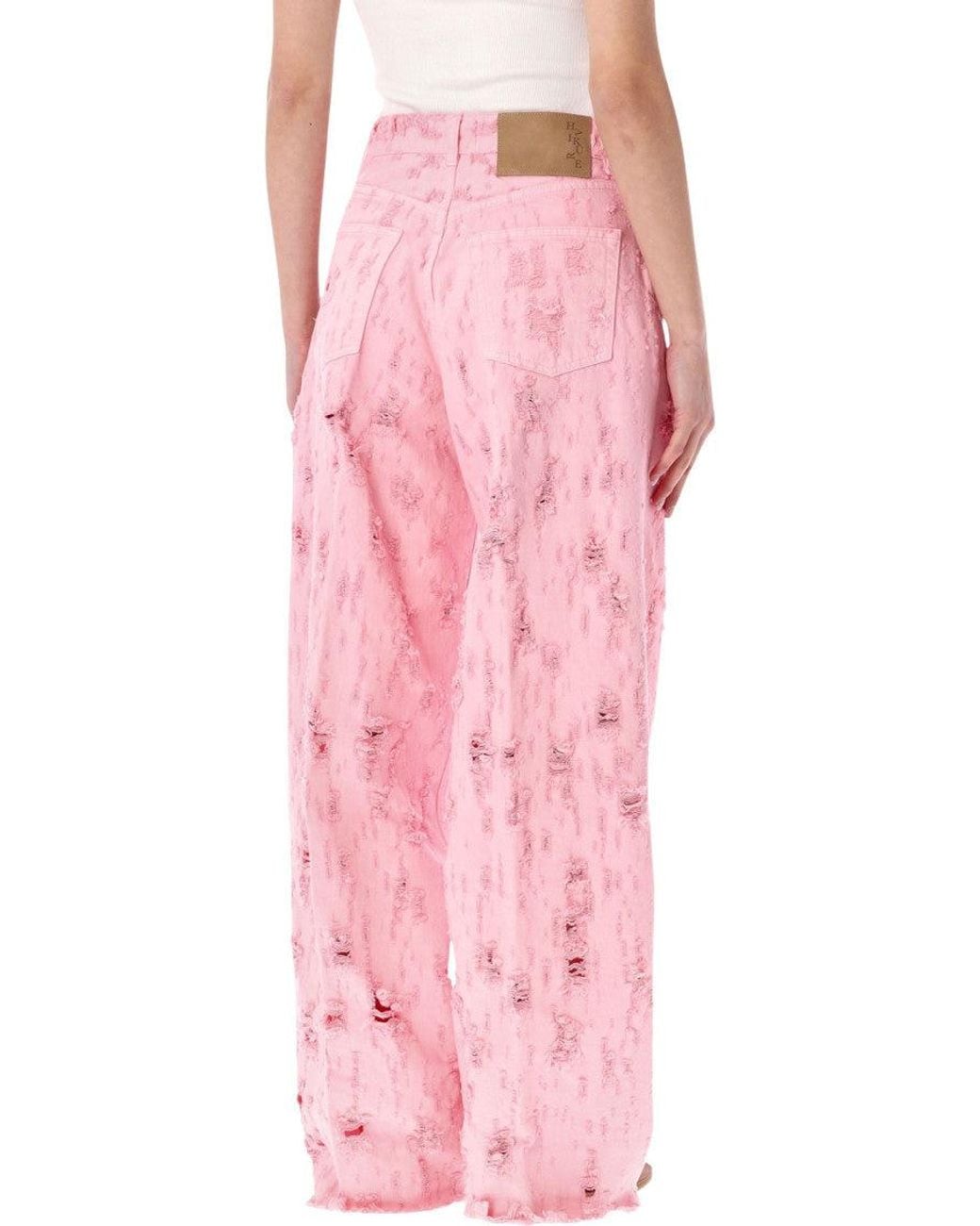 Haikure Pink Relaxed High Rise Jeans