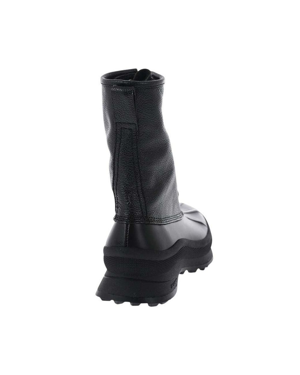 Jil Sander Black Lace Up Boots