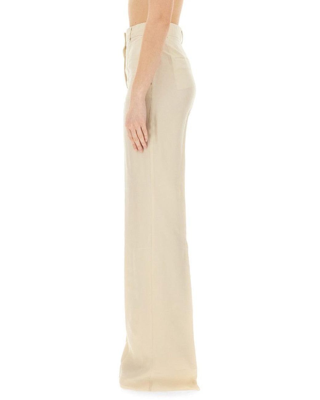 Sportmax Natural Flared Pants