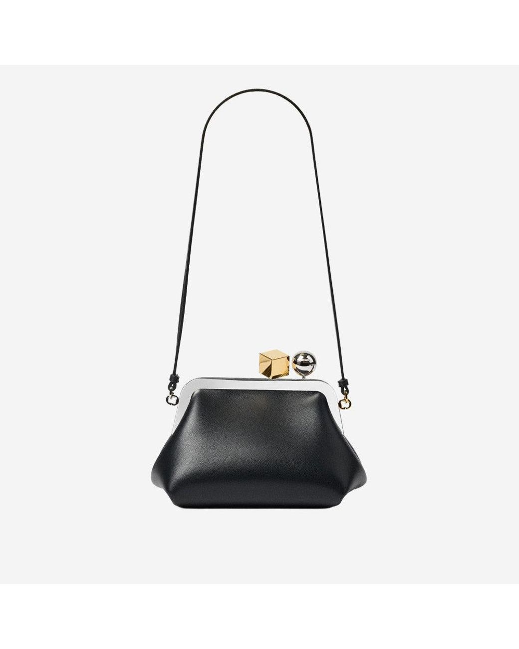 Jacquemus Black Berlingot Clutch