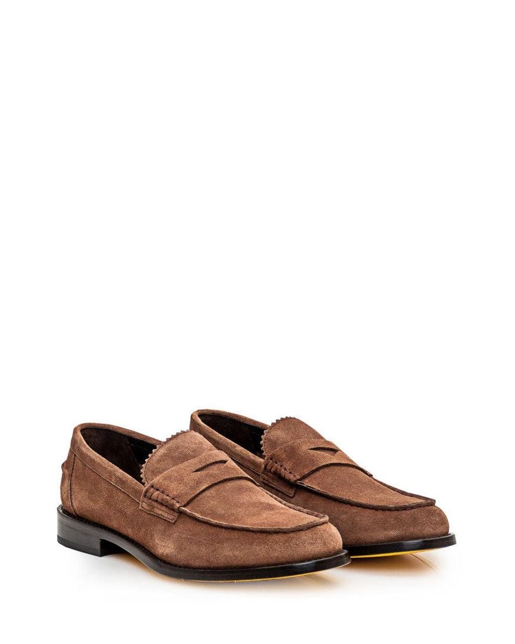 Doucal's Brown Suede Loafers for men