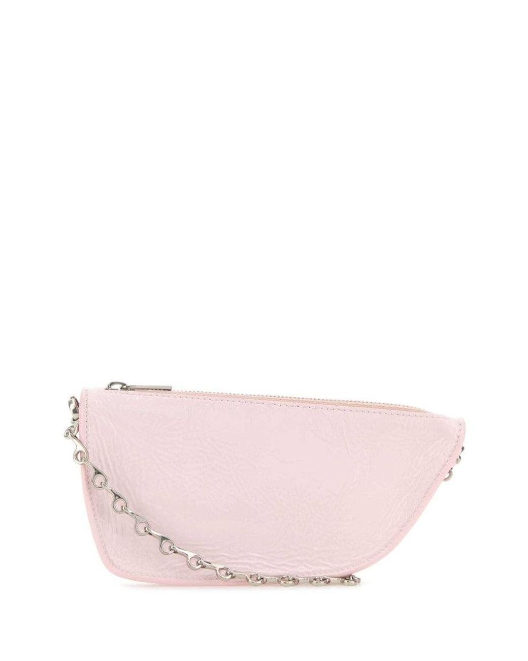 Burberry Pink Pastel Leather Micro Shield Shoulder Bag