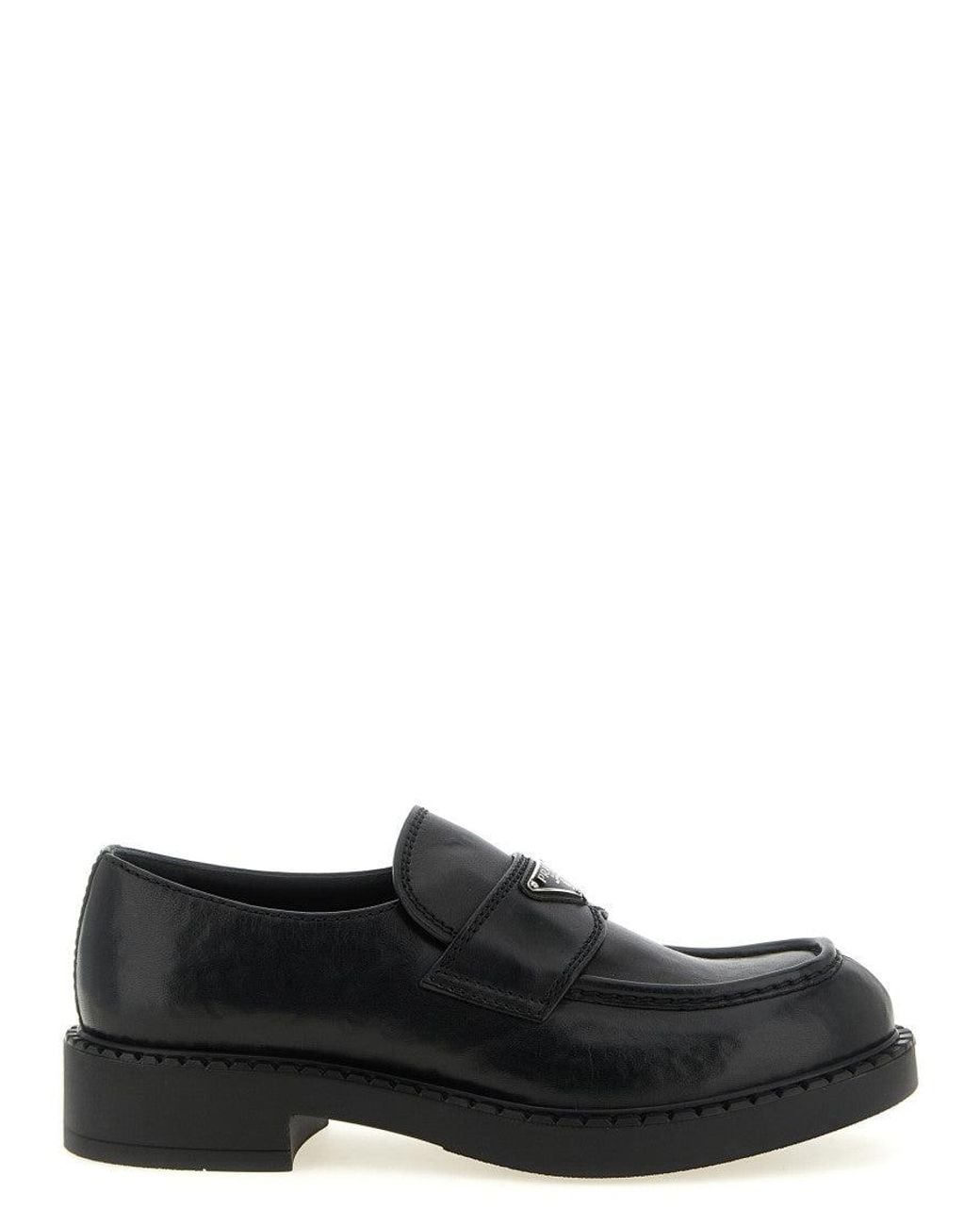 Prada Black Slip On Loafers for men