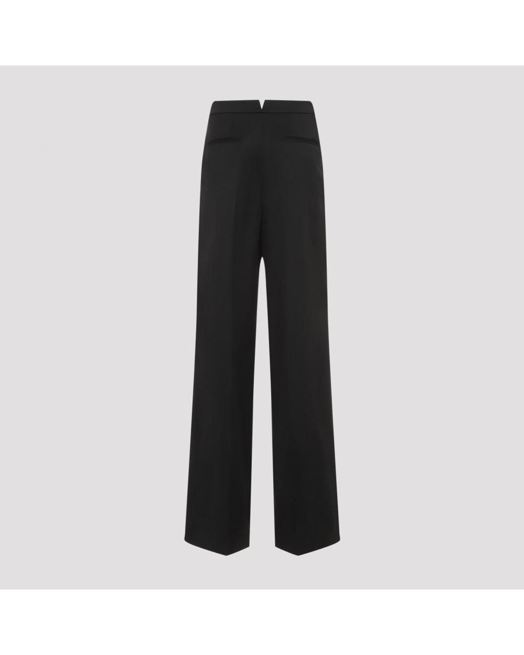 Givenchy Black Wool Pleated Trouses
