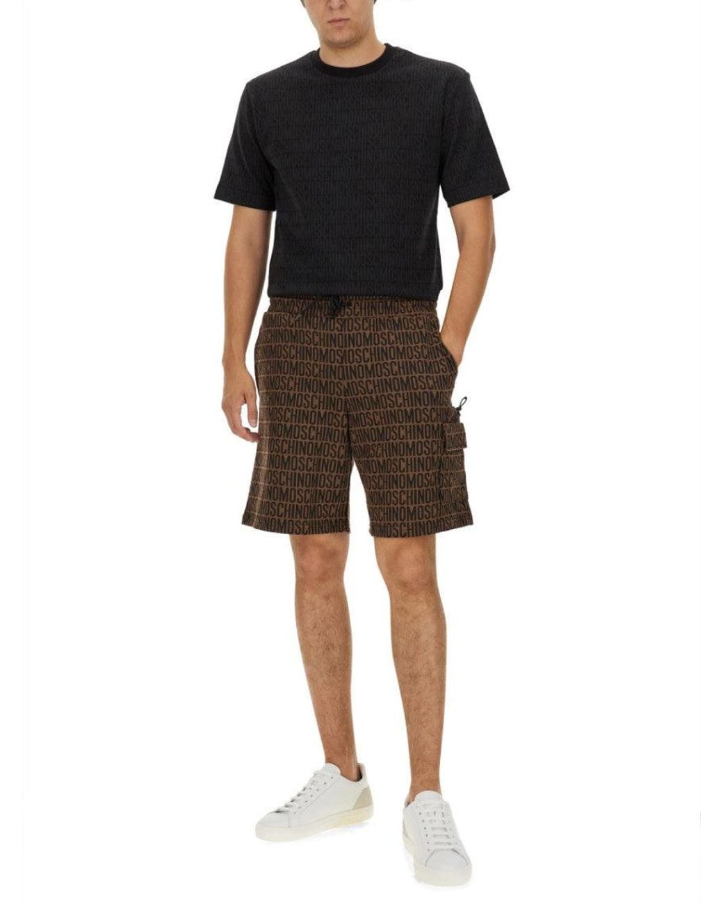 Moschino Black Crew Neck T-Shirt for men