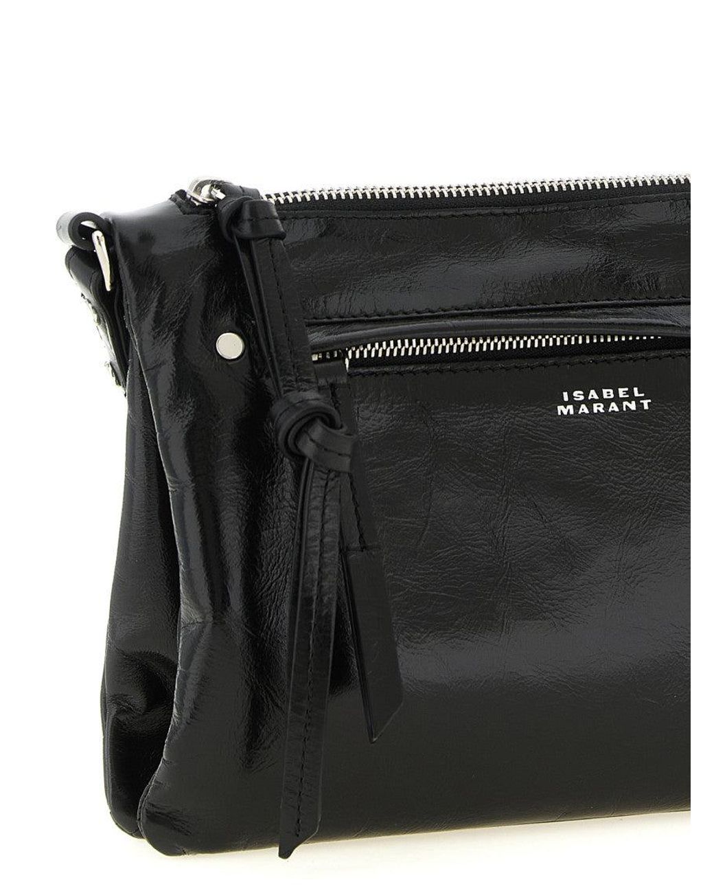 Isabel Marant Black Calfskin Crossbody Bag