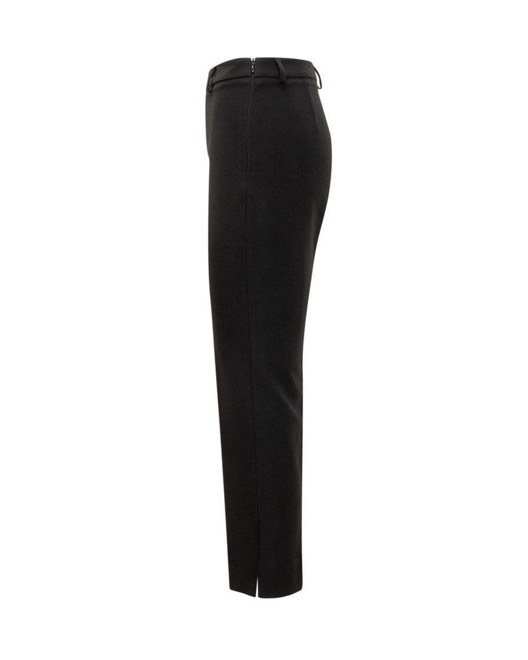 ANDAMANE Black Slim Flat Front Pants