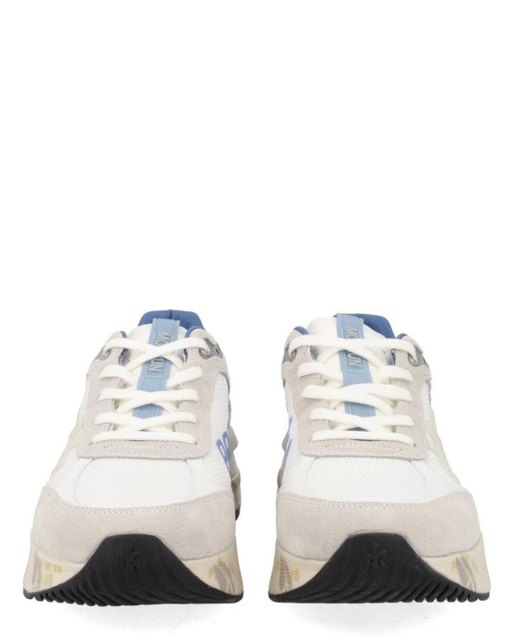 Premiata White Solid Moerun Sneakers for men
