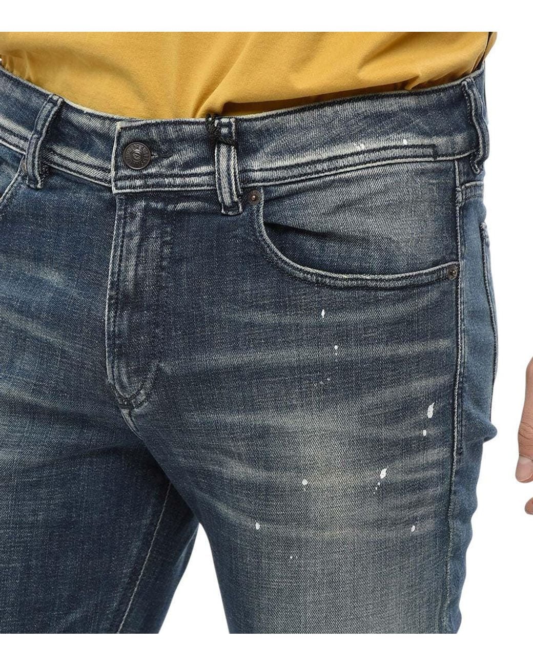 DIESEL Blue Skinny Mid Rise Jeans for men