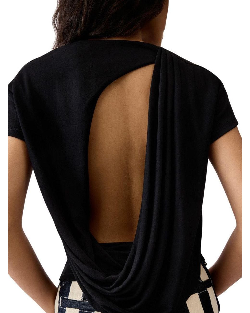 Jacquemus Black Boat Neck T-Shirt