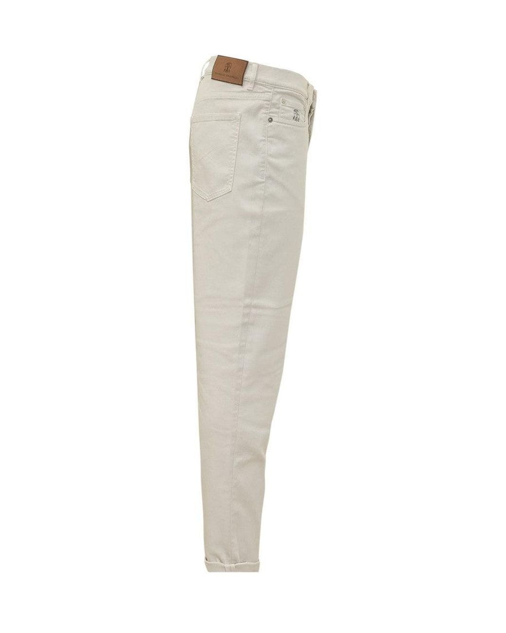 Brunello Cucinelli Gray Painted Jeans for men