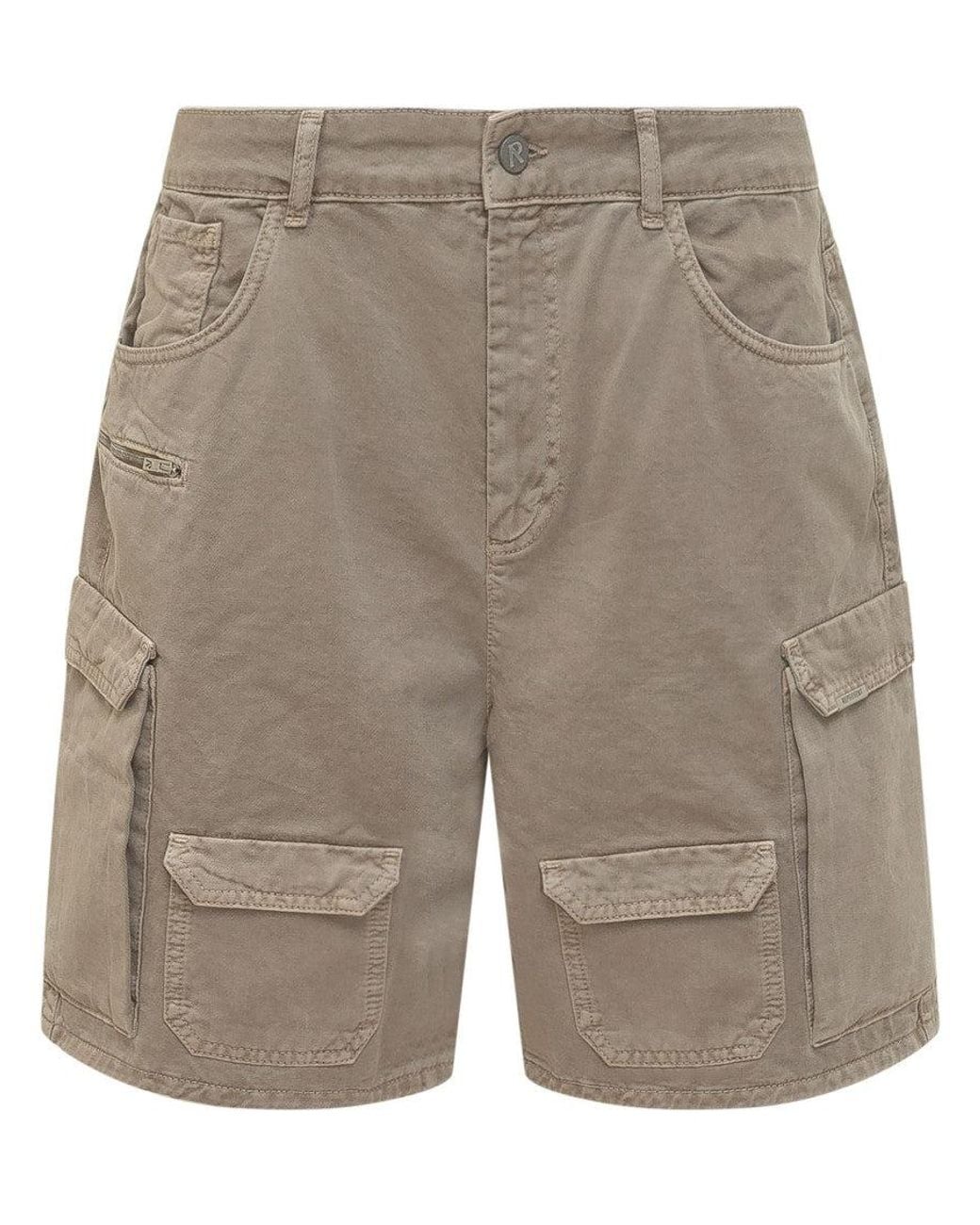Represent Gray Solid Shorts for men