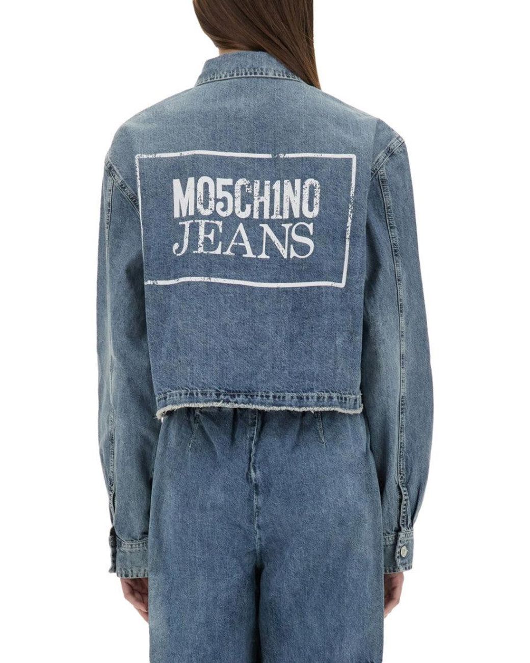 Moschino Blue Regular Solid Shirt