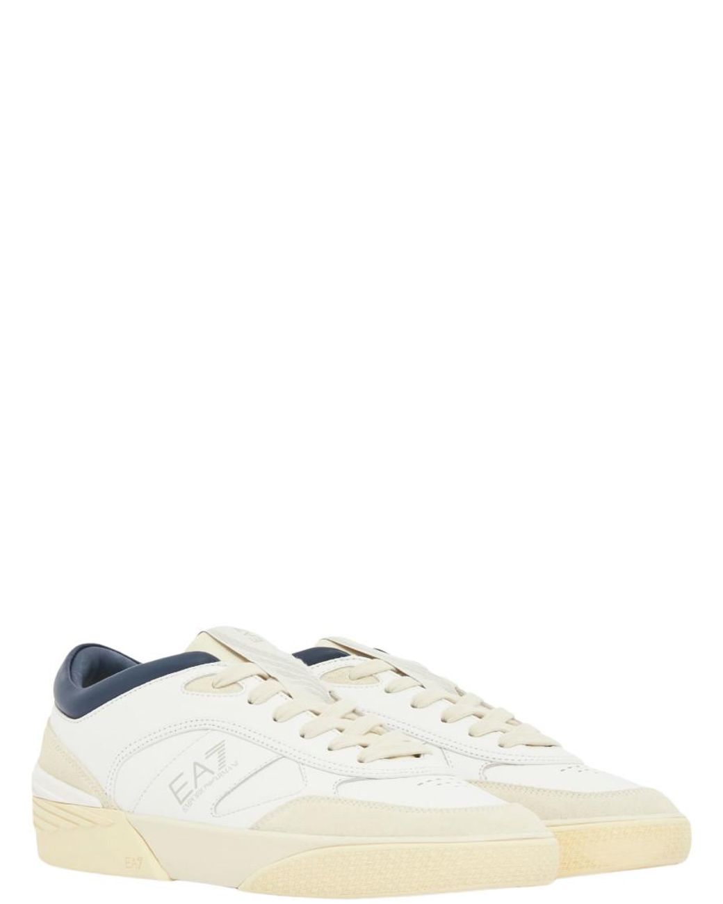 EA7 White Logo Pride Sneakers for men