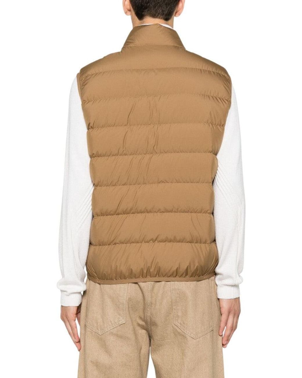 Moncler Natural Logo Sleeveless Jacket for men