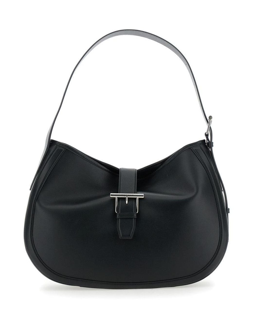 McQueen Black T-Bar Shoulder Bag
