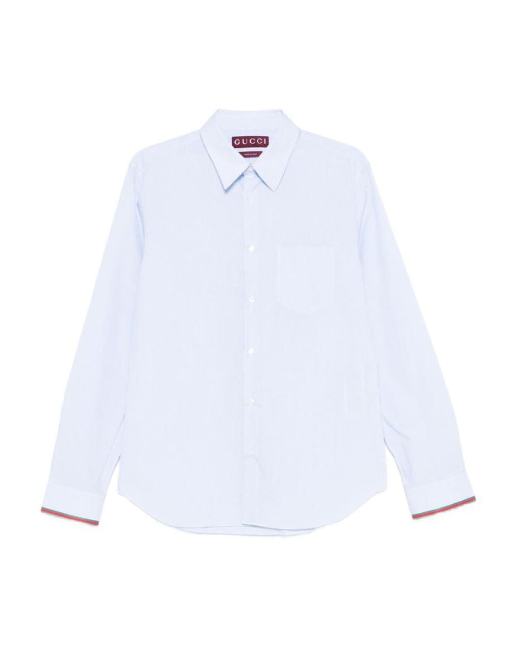 Gucci White Solid Shirt for men