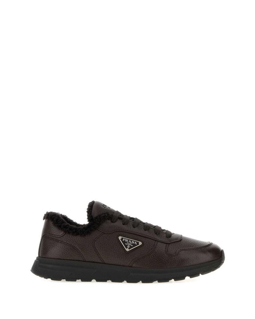 Prada Black Dark Logo Sneakers for men