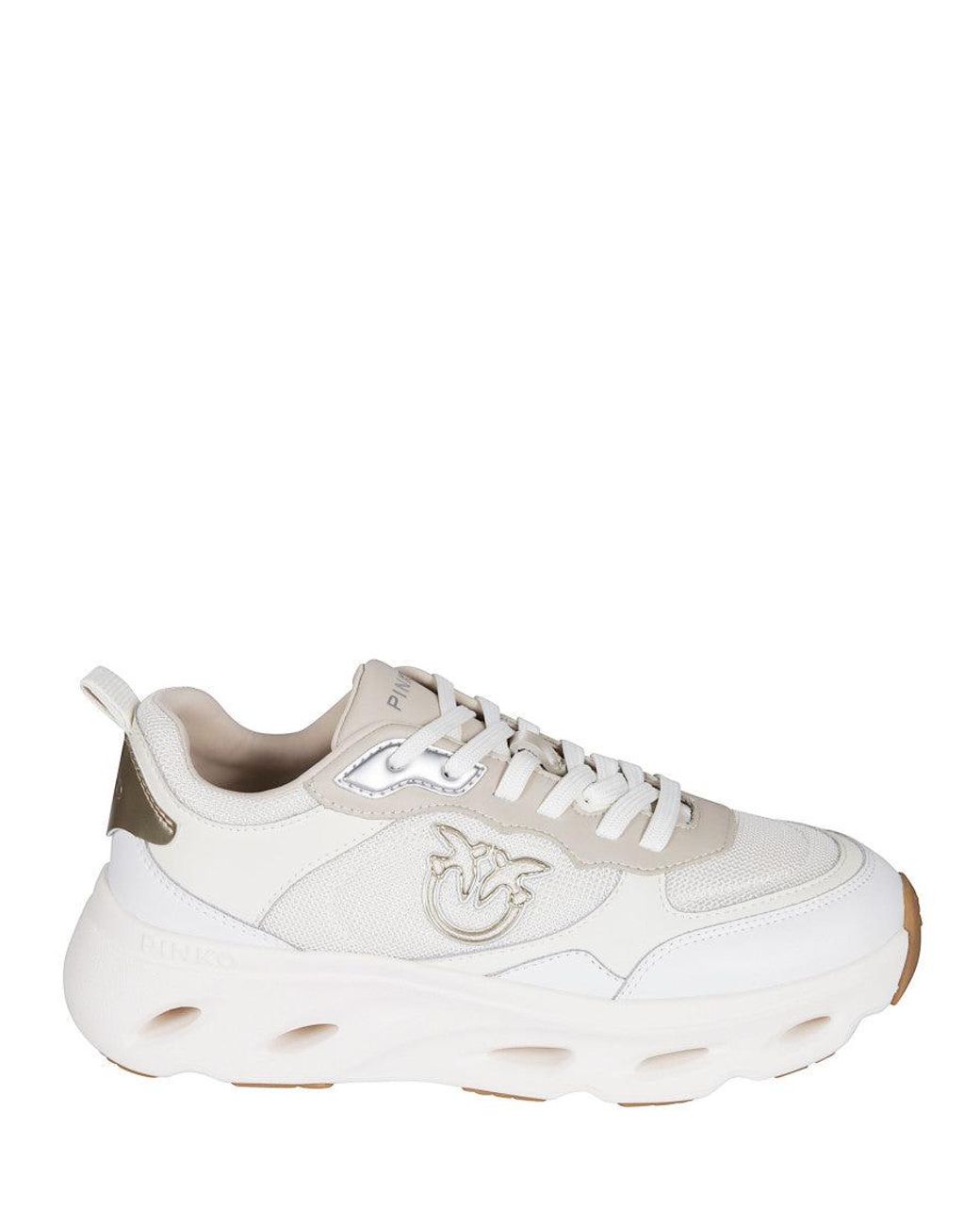 Pinko White Logo Sneakers