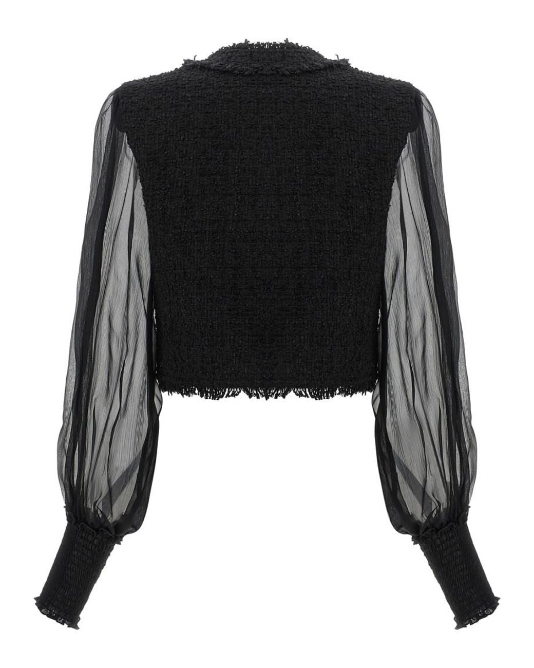 Balmain Black Notched Lapel Blazer