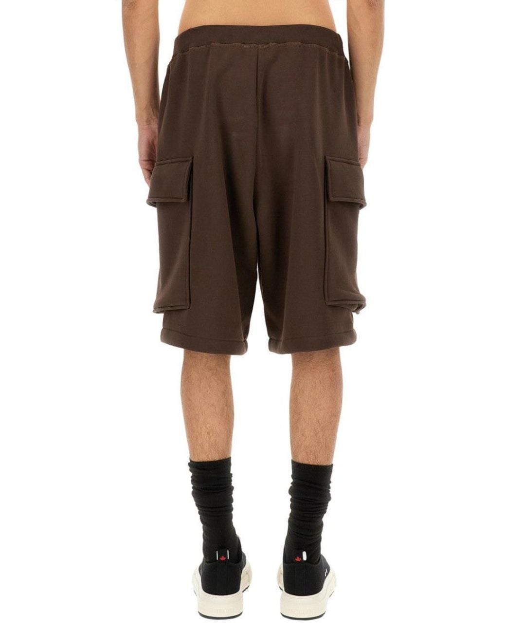 DSquared² Brown Solid Shorts for men