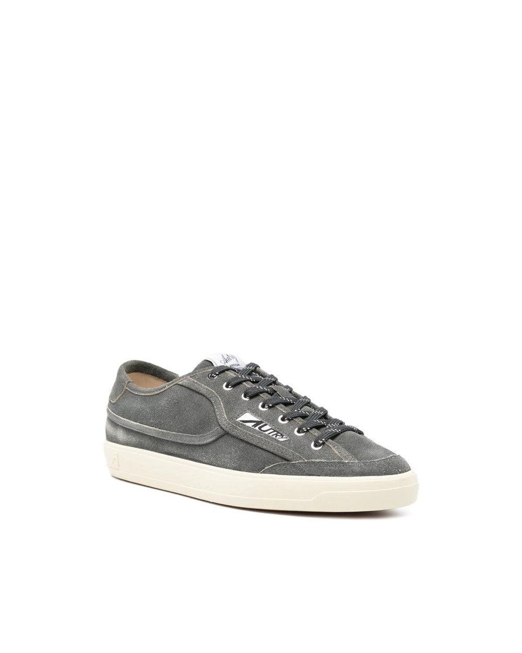 Autry Gray Logo Sneakers for men