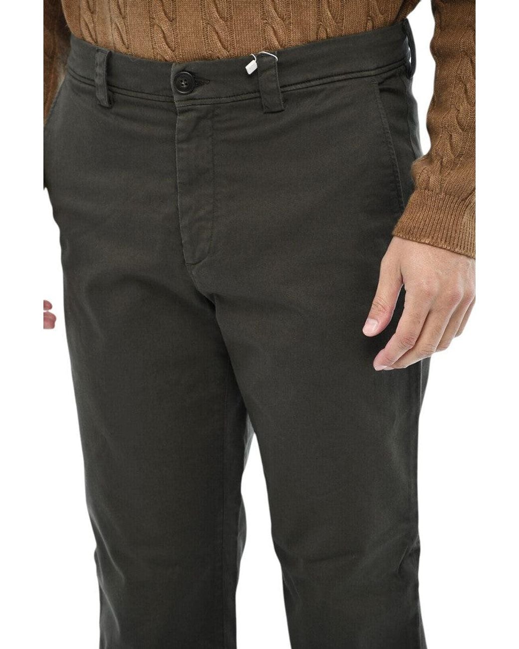 Woolrich Green Chino Trousers for men