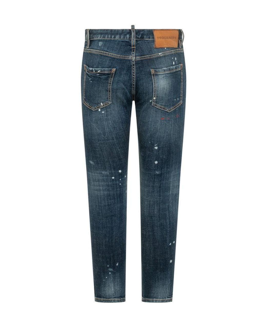 DSquared² Blue Skinny Mid Rise Jeans