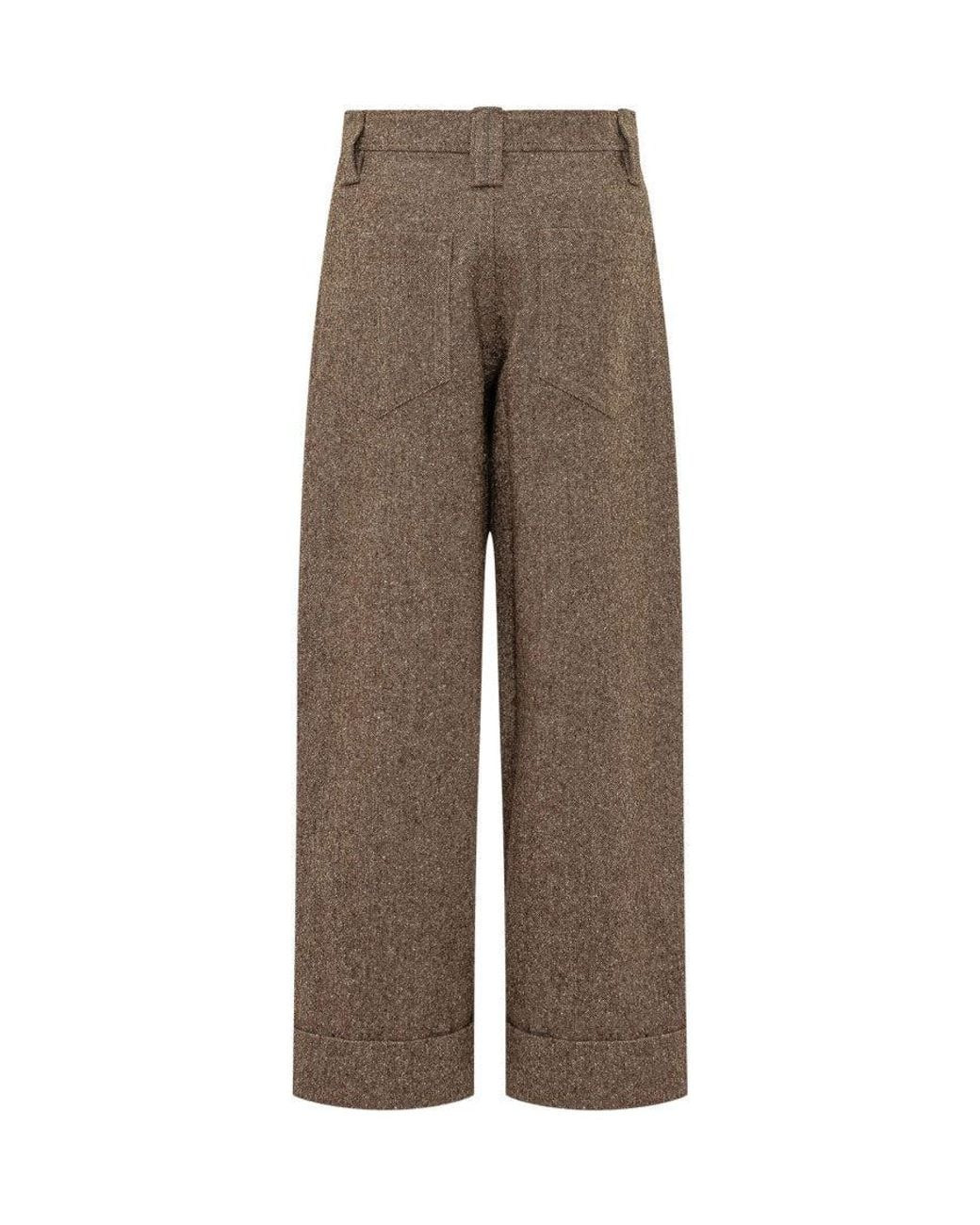 Brunello Cucinelli Brown Style Tailored Trousers