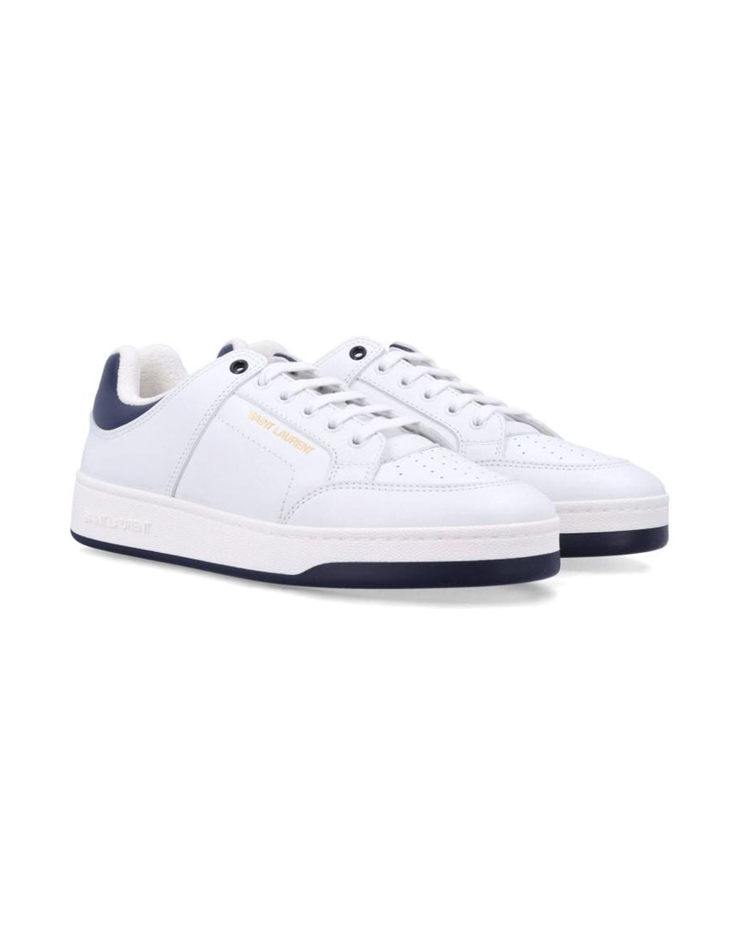 Saint Laurent White Sl61 Signature Sneakers for men