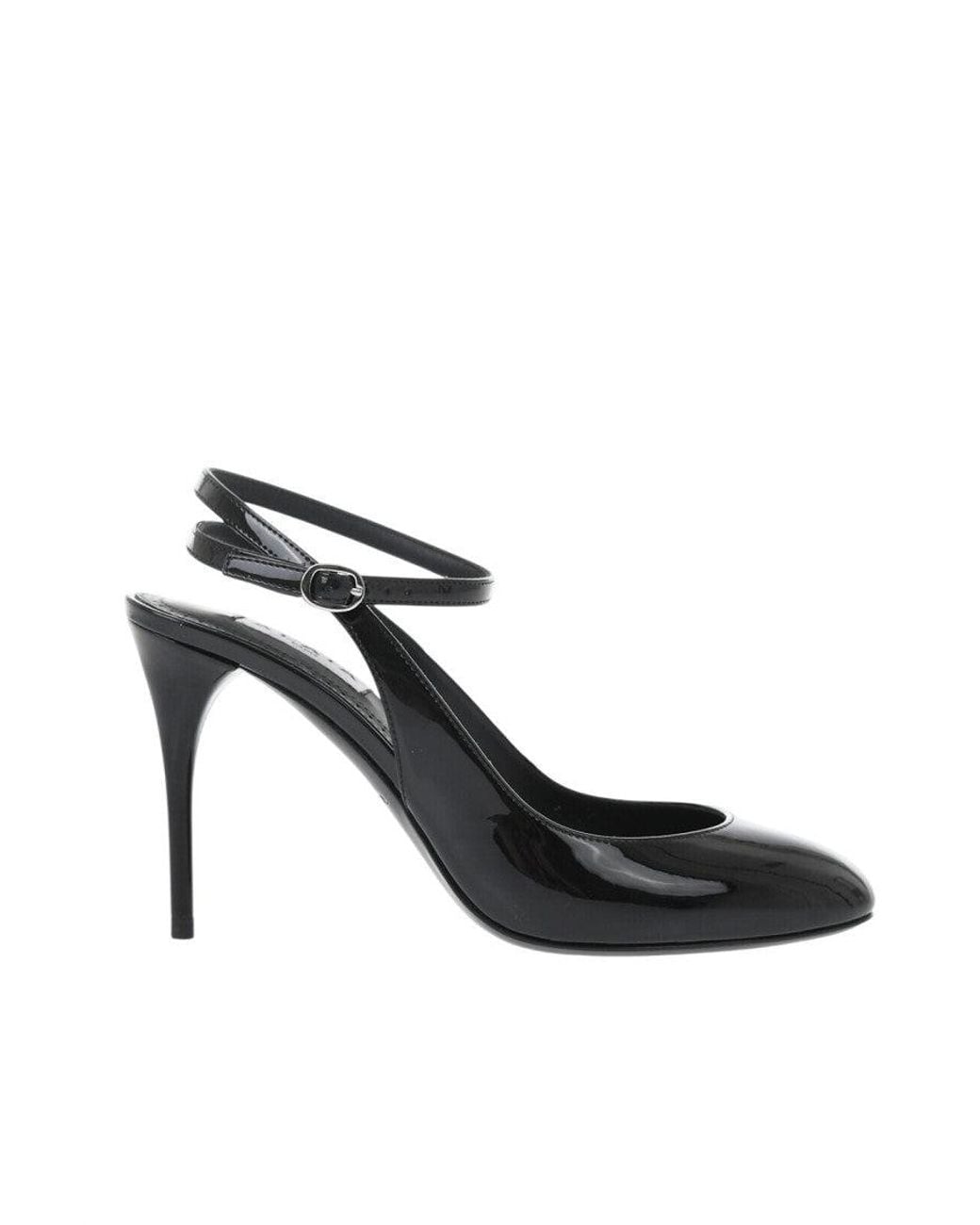 Alaïa Black Glossy Leather Pumps
