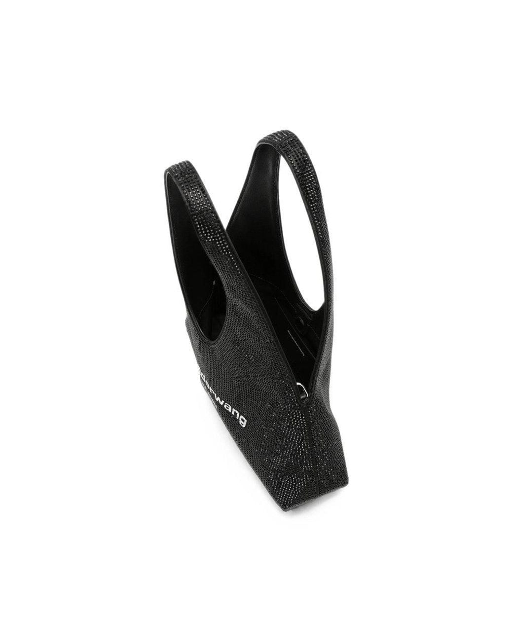 Alexander Wang Black Pike Crystal Mini Hobo