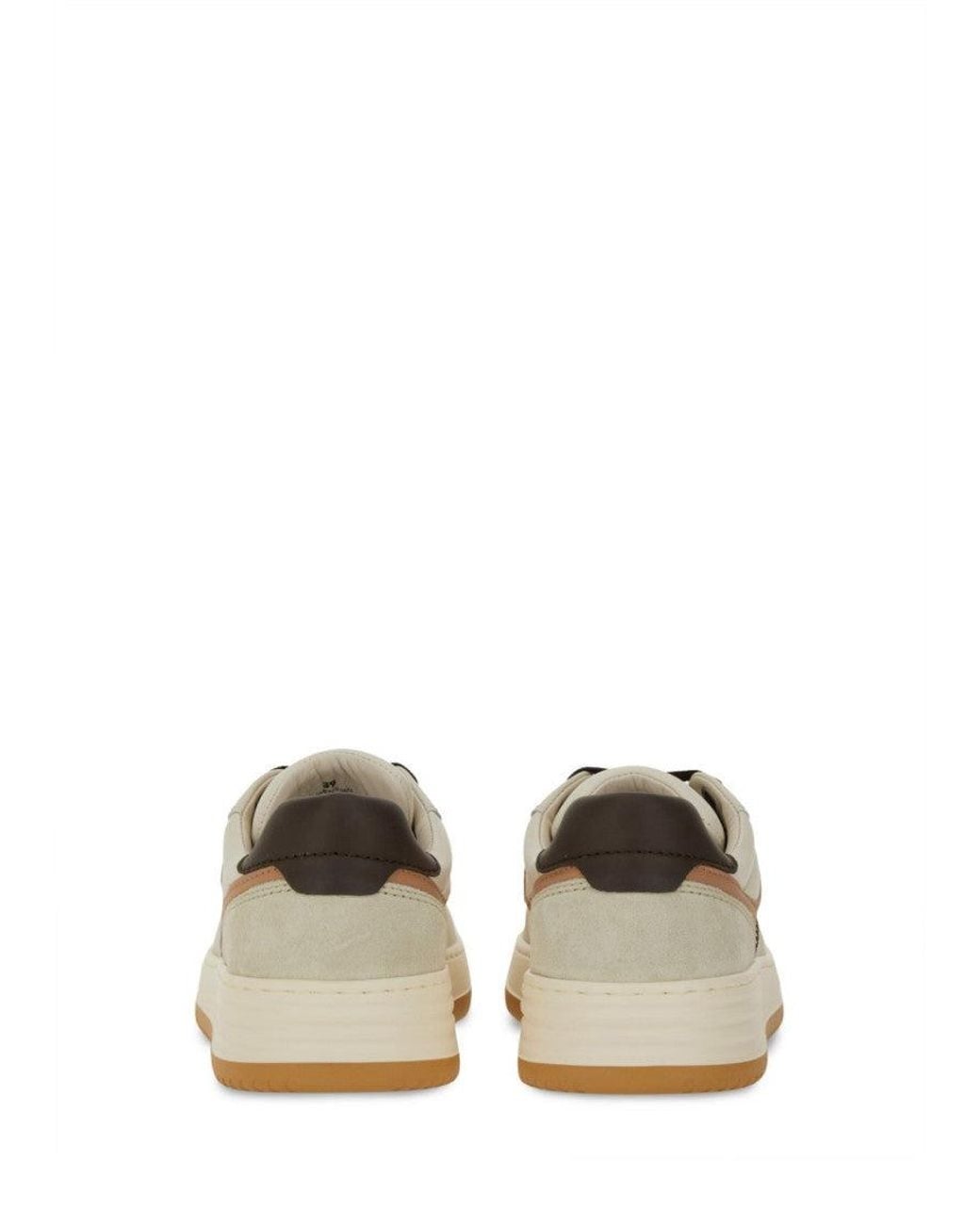 Hogan White Natural Color Block Sneakers