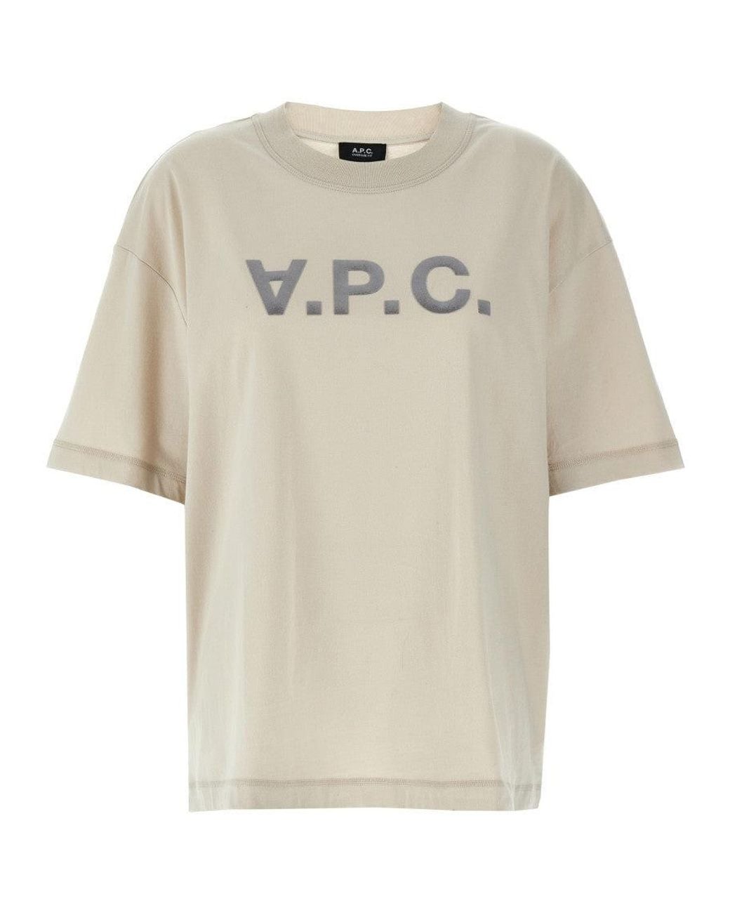 A.P.C. White Sand Cotton Oversize T-Shirt