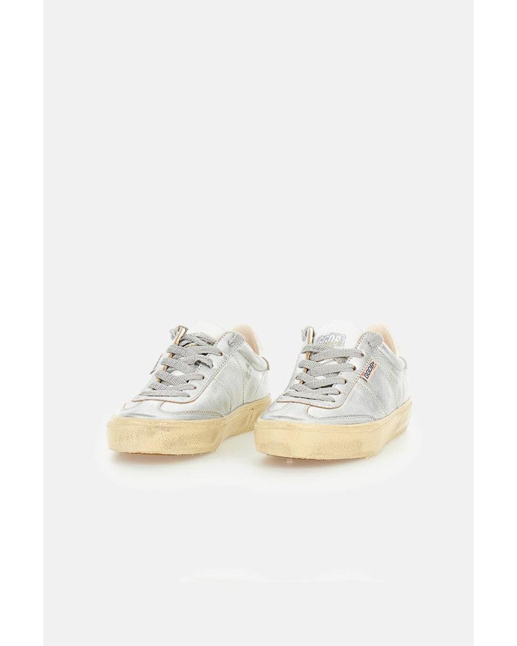 Golden Goose Deluxe Brand Metallic Lace Up Sneakers
